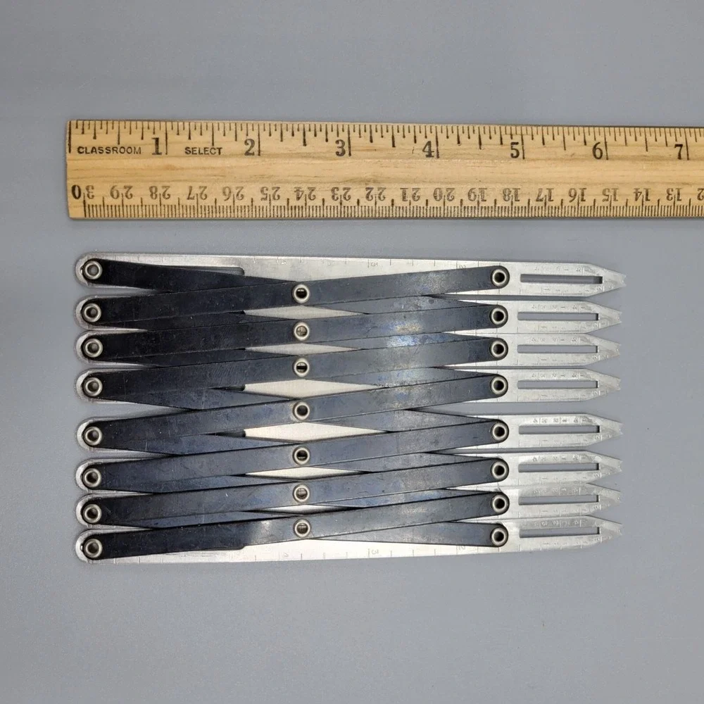 Simflex Expanding Sewing Gauge Measuring Tool For Sewing Pleats Tucks Buttons